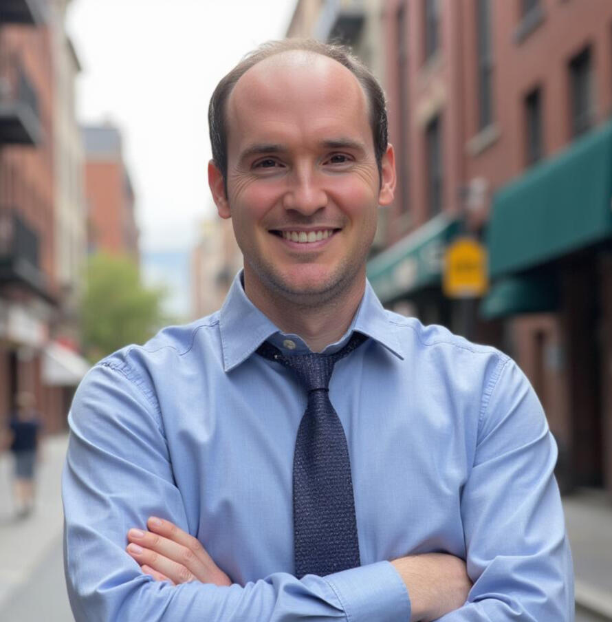 A headshot of Kyle Frohock