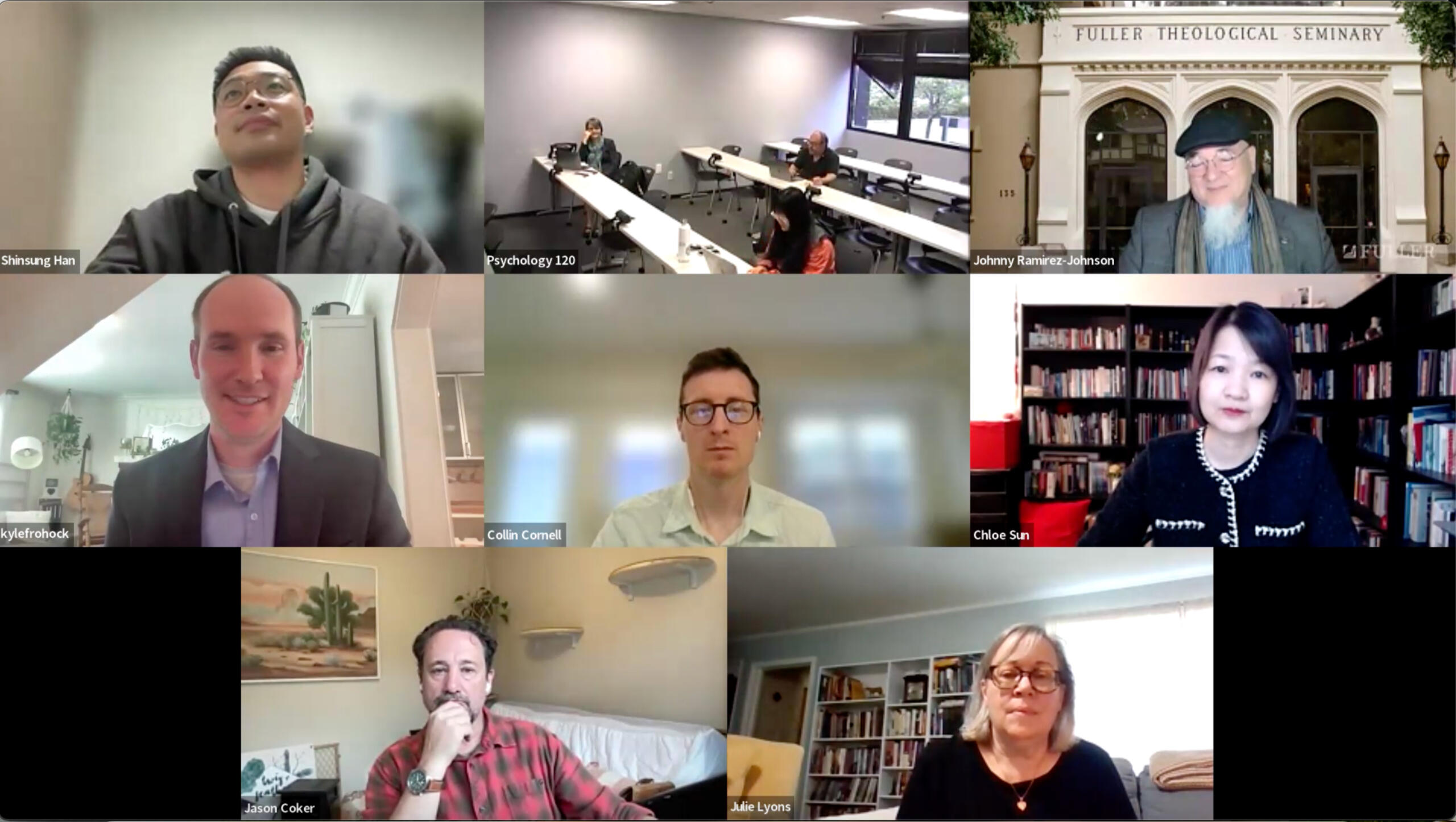 Kyle addresses attendees at a seminary colloquium.